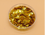 Пайетки 3 мм, цвет золото