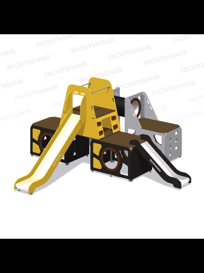 Детский игровой модуль с горкой Romana 115.13.00