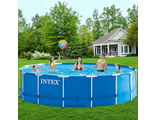 Каркасный бассейн INTEX Metal Frame (круг) 4.57 х 1.22 м ; артикул 28242