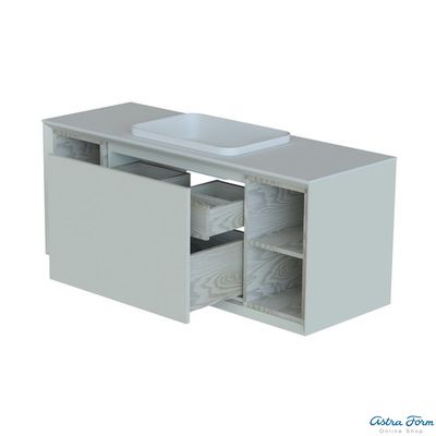 ШКАФ НИЖНИЙ ФРЕЙМ 1400-570-8 СТОЛЕШНИЦА НАТУРАЛЬНЫЙ МРАМОР BIANCO CARRARA