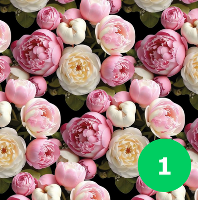 Бумага упаковочная для подарков "Цветы" (микс), лист 70*100см