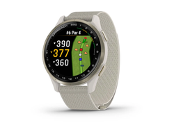 Garmin Approach S50 Cream Gold Aluminium Bezel with Ivory ComfortFit Nylon Band (010-03010-01)