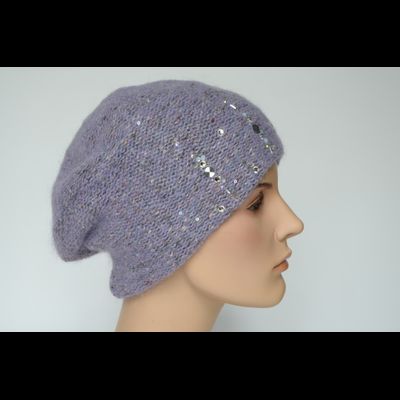 Берет Vizio 1010 B лиловый с украшениями