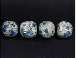 Азурит в альбите, "Пакистанская яшма К2", галтовка в ассортименте, Пакистан (20-24 мм, 15-18 г) №27387