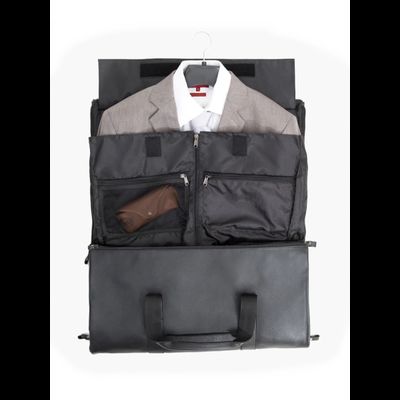 Кожаный портплед / дорожная сумка Milano black 
(арт. 4035-91)