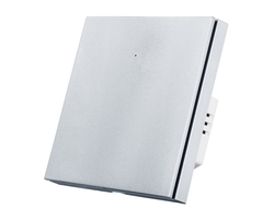 Умный Wi-Fi выключатель ROXIMO одноклавишный, платиновый  SWBTN01-1P