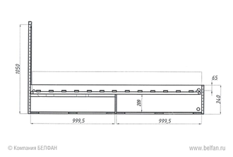 Кровать Стромберг 160 с бельевым ящиком, Belfan купить в Сочи