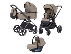 Коляска 3в1 Carrello Ultimo CRL-6521 Pearl Beige CHROME 2024