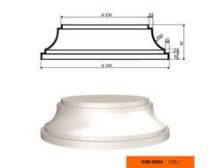 Основание к фасадной колонне LEPNINAPLAST КЛВ-205/4 FULL