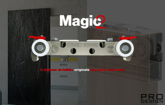 Купить Раздвижная система для двери Terno Scorrevoli Magic 2 80-110 см ...