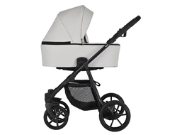 Коляска 2в1 Pituso Tossa Кожа/Light Grey