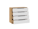 Спальня ДЖОЛИ - Комод Дуб Крафт Золотой/Белый матовый