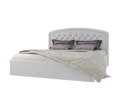 Кровать двуспальная MyCloud Вега с подъемным механизмом, бельевым ящиком, мягкое изголовье