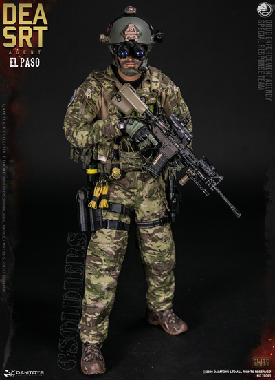 Агент группы Эль-Пасо ФИГУРКА 1/6 scale DEA SRT Special Response Team AGENT EL PASO 78063 DAMTOYS