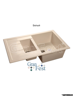 Керамическая мойка Granfest Гранфест GF-Q775KL реверсивная 2 секционная мойка