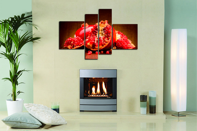 Модульная картина "Сочный гранат"