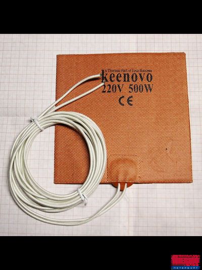 Гибкая нагревающая пластина 500 Вт 220 В (150х150) Keenovo