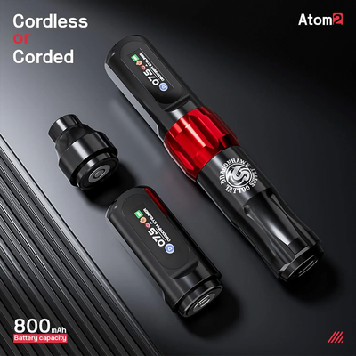 Беспроводная тату машинка Dragonhawk Atom2 Stroke 2.8mm Red