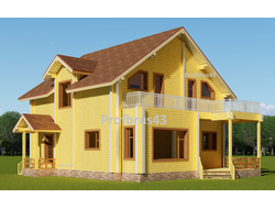 Домокомплект из клееного бруса "Нагорск", 157 м2