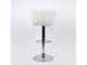Барный стул  N-85 Diamond BR белая экокожа