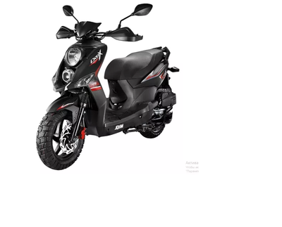 Скутер SYM CROX 125 Черный / Матовый Темно-Серый
