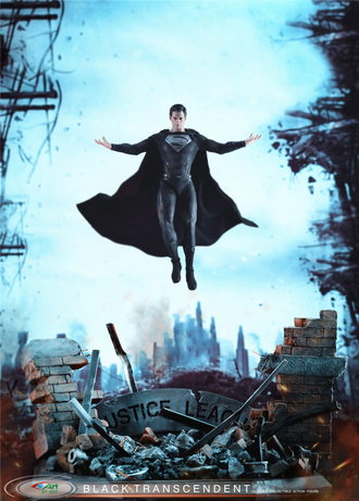 Супермен ("Лига Справедливости" Зака Снайдера) - Коллекционная ФИГУРКА 1/6 BLACK TRANSCENDENT (BY-015) - BY-ART