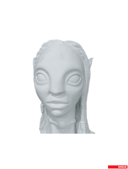 Кашпо "НЕЙТИРИ АВАТАР", цв. белый, Н=25см, гипс