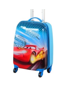 Детский чемодан на 4 колесах - Тачки МакВин / The Cars McQueen «Disney» - синий № 2