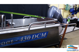 Тент на лодку WYATBOAT 430 MDC (кренолины)