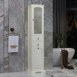 ПЕНАЛ РИСПЕКТО 40 СЛОНОВАЯ КОСТЬ (ПЕТЛИ СПРАВА, С БЕЛЬЕВОЙ КОРЗИНОЙ)