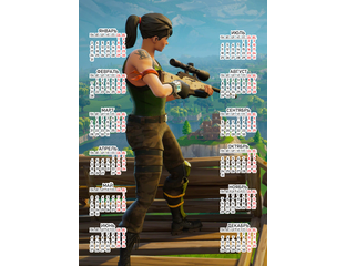 Купить календарь настенный Fortnite, Фортнайт №6 в интернет магазине ...