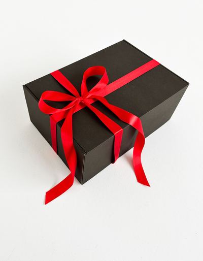 2 шт. - Подарочная коробка GILEV 37x26x12см с красной лентой и наполнителем