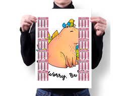 Календарь настенный Капибара, Kapibara-san №33