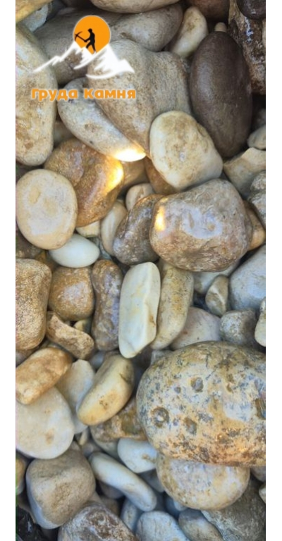 Дагестанская морская галька, фракция 5-70 мм