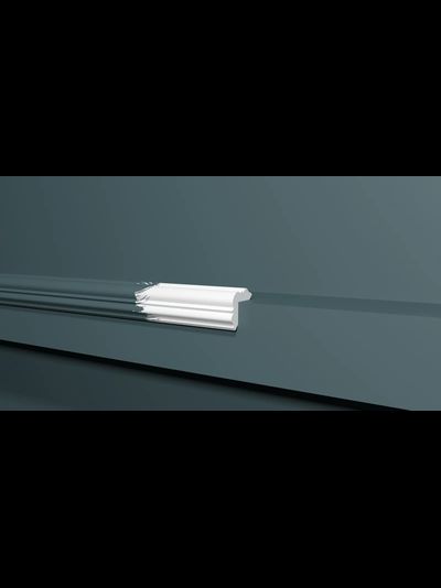 Угловой плинтус (уголок) Decor Dizain DD06, ударопрочный, влагостойкий, под покраску, 2 метра