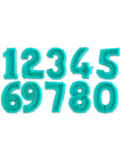 Цифра фольгированная с гелием Тиффани 102см