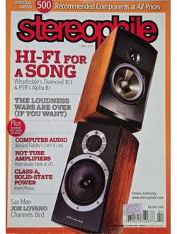 Stereophile Magazine April  2011, Иностранные Hi-Fi журналы в Москве, Hi-Fi Magazine, Intpressshop