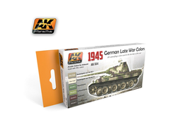 AK-Interactive: Набор акриловых красок: Поздние германские цвета 1945 г.