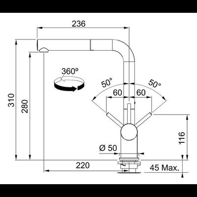 Смеситель Franke Active Plus