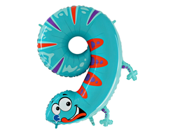 Фольгированная цифра - "Забавные животные"