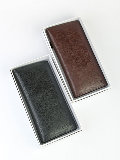 КУПЮРНИЦА МУЖСКАЯ (ЭКО-КОЖА). ЦВЕТ: ЧЁРНЫЙ