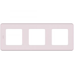 Рамка 3 постовая цвет Розовый  LEGRAND серия INSPIRIA