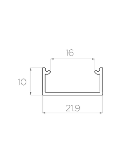 Алюминиевый профиль 4L-2210-S ANOD