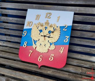 Часы настенные с гербом РФ