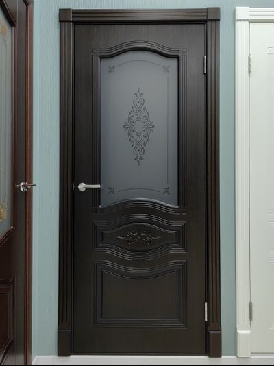 CORDONDOOR/ ОФЕЛИЯ/ ШПОН FINE-LINE/ ВЕНГЕ/ ПОЛОТНО ОСТЕКЛЕННОЕ/ УФ ФОТОПЕЧАТЬ