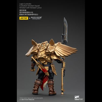 Легио Кустодес - Кустодий-венатар (Warhammer Horus Heresy) - КОЛЛЕКЦИОННАЯ ФИГУРКА 1/18  Legio Custodes Custodian Venatari with Venatari Lance (JT00799) - JOYTOY