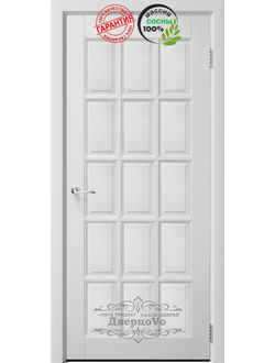 ЙОШКАР-ОЛА. МАССИВ СОСНЫ. КЛАССИКА (АНГЛИЙСКАЯ РЕШЕТКА)  ЭМАЛЬ БЕЛАЯ, ПОЛОТНО ГЛУХОЕ