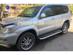 Защита штатного порога d60 для Toyota Land Cruiser Prado 120 (2003-2009)
