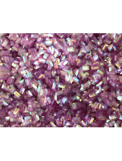 Глиттер спенгл блестки Розовый Иридисцент Прямоугольник 2 х 4 мм 10 г