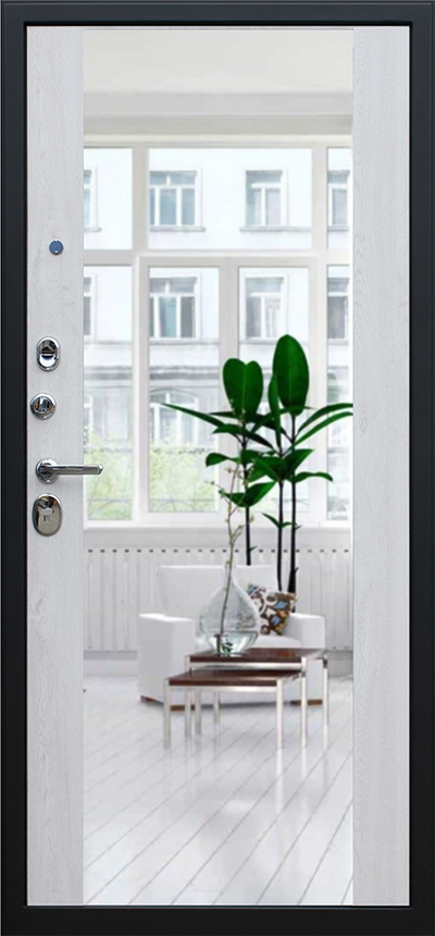 Стальная дверь   Виват с зеркалом. Заказная модель.